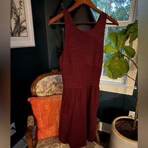 Madewell Burgundy Sleeveless Dress